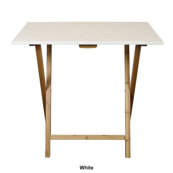 eccostyle&#8482; Solid Bamboo Frame Folding Desk