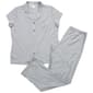 Womens Nicole Miller Short Sleeve Tile Geometric Pajama Set - image 1