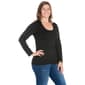 Plus Size 24/7 Comfort Apparel Scoop Neck Long Sleeve Tee - image 3