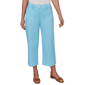 Womens Heart''s of Palm Aqua Fresh Solid Fine Twill Front Pocket - image 1
