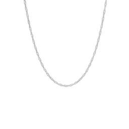 Sterling Silver Singapore 20in. Chain Necklace