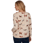 Petite Ruby Rd. English Countryside Dog All Over Dog Sweater - image 2