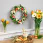 Northlight Seasonal Floral & Carrots Artificial Easter Wreath - image 2
