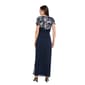Womens R&M Richards Embroidered Top Ruched Side Gown - image 2