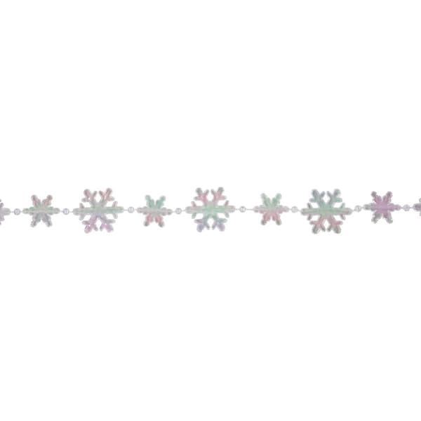 Northlight Seasonal Iridescent Snowflake Christmas Garland