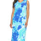 Womens Connected Apparel Sleeveless Knit Tie Dye Midi Dress - image 3