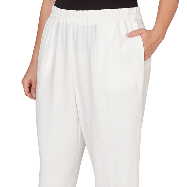 Plus Size Alfred Dunner Crowd Pleaser Embroidery Hem Capris