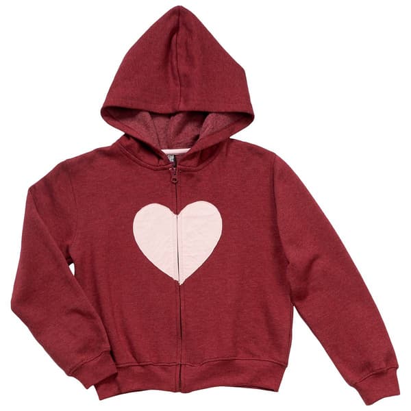 Girls &#40;7-16&#41; Star Ride&#174; Heart Appliqu&#233; Hooded Jacket
