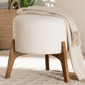 Baxton Studio Elkie Japandi Wood Ottoman Footstool - image 5