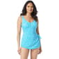 Womens Roxanne Print V Neck Sarong One Piece - image 1