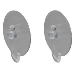Northlight Seasonal Clear Suction Cups with Hooks - Pack of 2