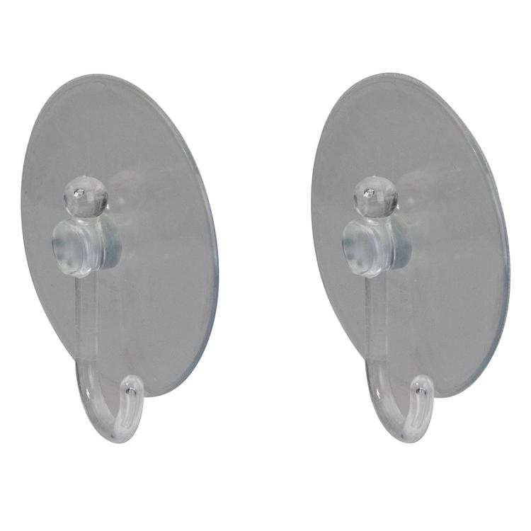 Northlight Seasonal Clear Suction Cups with Hooks - Pack of 2