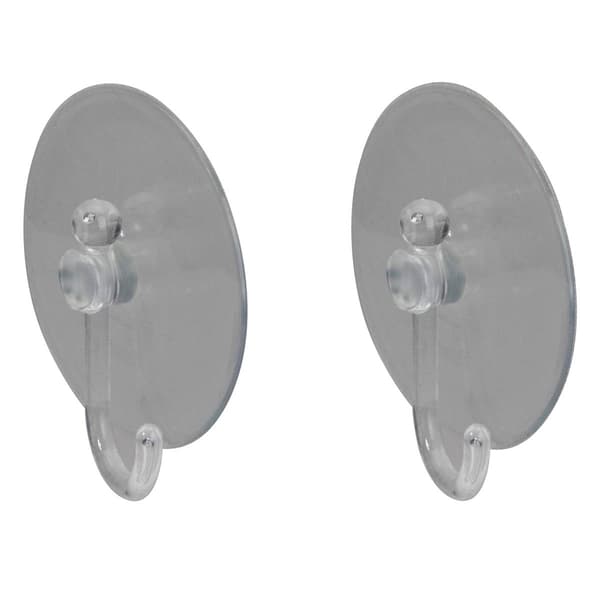Northlight Seasonal Clear Suction Cups with Hooks - Pack of 2