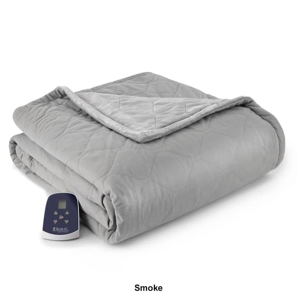 Micro Flannel&#174; Reverse to Ultra Velvet&#174; Heated Throw