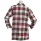 Womens NY Collection Plaid Patch Pockets Button Down - Cream Red - image 3