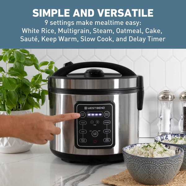West Bend 20 Cup Multi-Function Rice Cooker