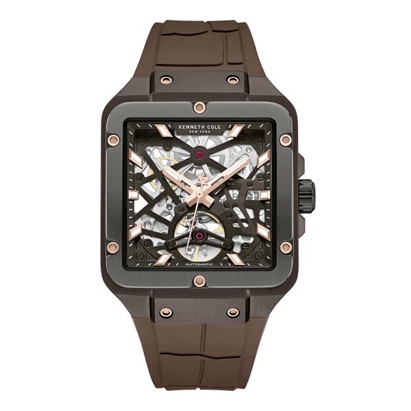 Mens Kenneth Cole New York® Automatic Brown Watch - KCWGZ0065402
