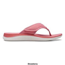 Womens Clarks&#174; Cloudsteppers&#8482; Glide Post Flip Flops