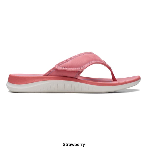 Womens Clarks® Cloudsteppers™ Glide Post Flip Flops - Boscov's