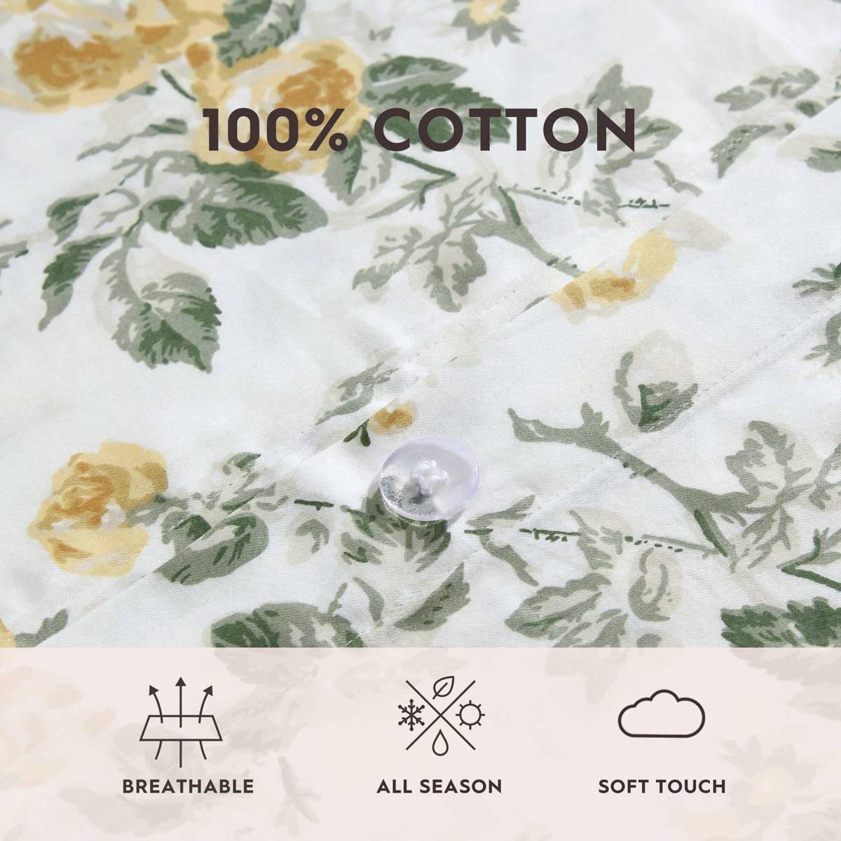 Laura Ashley Roses Cotton Duvet Cover Set