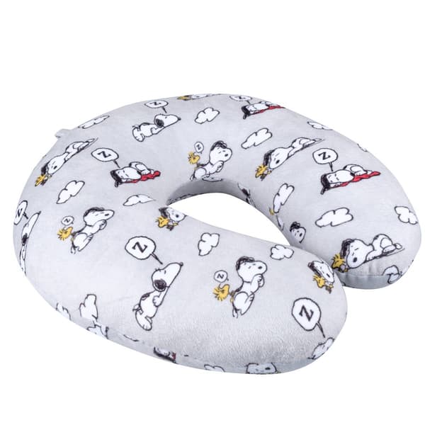 FUL Snoopy and Woodstock Clouds Portable Travel Neck Pillow