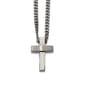 Mens Gentlemen's Classics&#40;tm&#41; Brushed Steel Cross Necklace - image 1