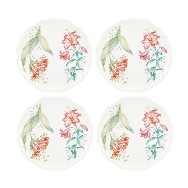 Lenox® Butterfly Meadow® Melamine Accent Plates - Set of 4 - image 