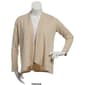Womens Notations Long Sleeve Solid Hacci Open Cardigan - image 5