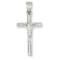 Unisex Gold Classics(tm) 14kt. White Gold Crucifix - image 1