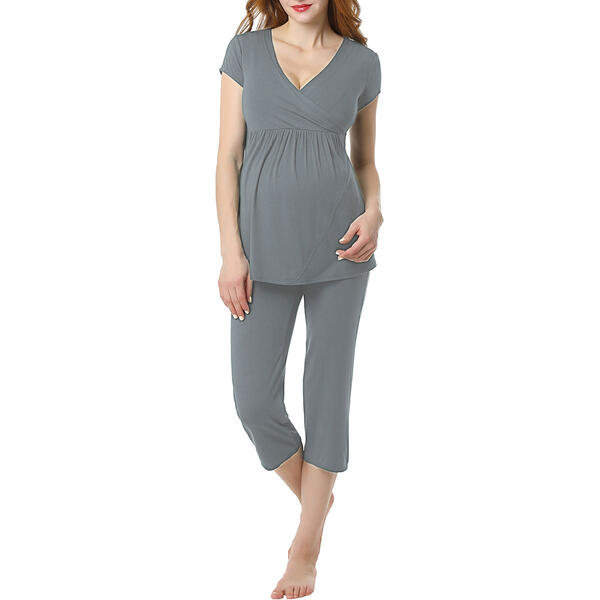 Womens Glow & Grow&#40;R&#41; Maternity Nursing Pajama Set - image 