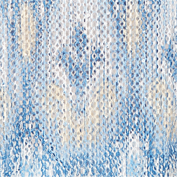 Womens Alfred Dunner Out Of The Blue Scallop Trim Ikat Blouse