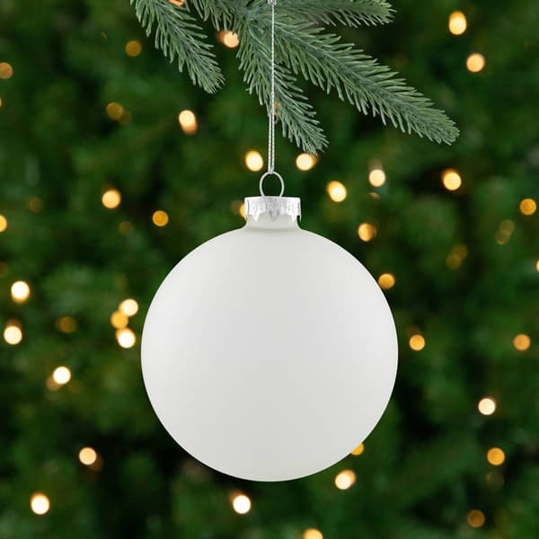 Northlight 4ct. Frosted Matte Glass Christmas Ornaments
