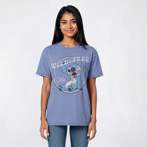 Juniors Plus Freeze Stitch Americana Wild & Free Tee - image 