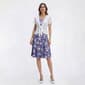Womens Perceptions Short Sleeve Floral Eyelet Jacket Dress - image 1