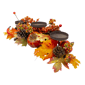 Northlight 21in. Fall Harvest Leaves & Pumpkins Candle Holder - image 3