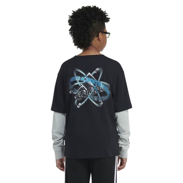 Boys &#40;8-18&#41; adidas&#174; Atomic Layered Long Sleeve Tee