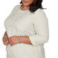 Plus Size Alfred Dunner Vintage Charm Asymmetrical Hem Blouse - image 5