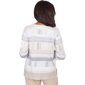 Petites Alfred Dunner Comfort & Joy Abstract Stripe Blouse - image 2