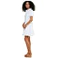 Womens Emily Daniels Solid Puff Sleeve Bubble Hem Shirtdress - image 3