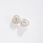 Rosa Rhinestones Knot Button Post Earrings - image 1
