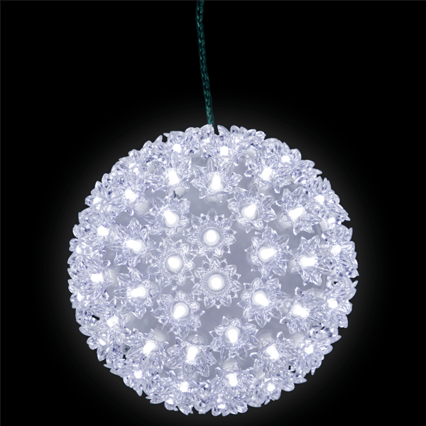 Northlight White LED Starlight Sphere Outdoor Christmas Décor - image 