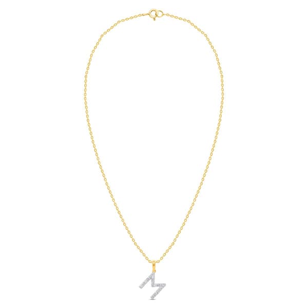 Nova Star® Gold-Plated Lab-Grown Diamond Initial M Pendant
