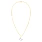 Nova Star® Gold-Plated Lab-Grown Diamond Initial M Pendant - image 2