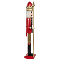 Northlight 5ft. Commercial Size Christmas Nutcracker with Scepter