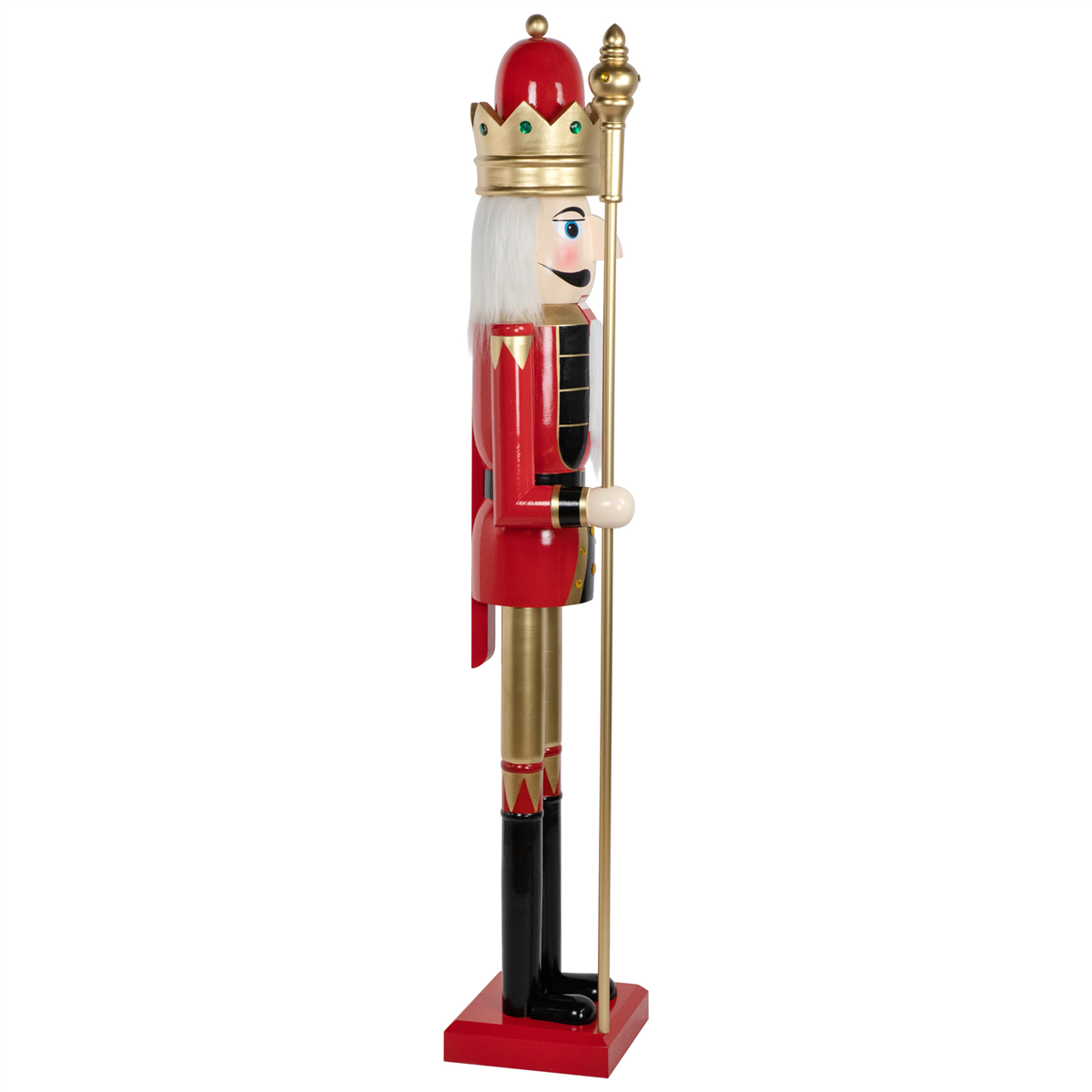 Northlight 5ft. Commercial Size Christmas Nutcracker with Scepter