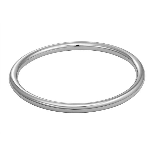 Sterling Silver Polished Slip On Bangle Bracelet - image 