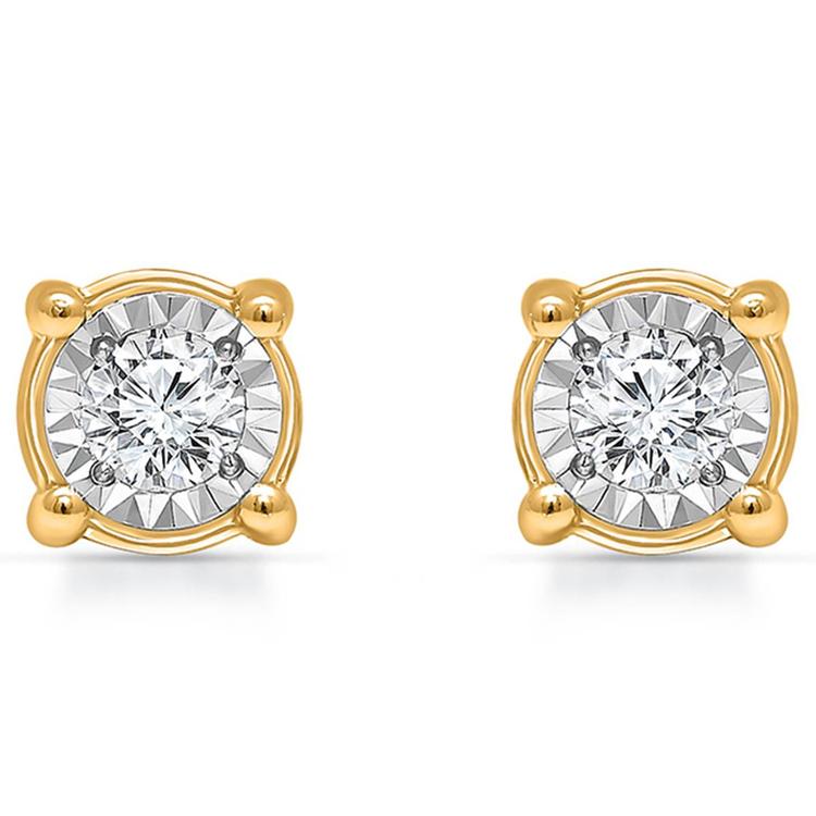 Diamond Classics™ Gold Solitaire Diamond Stud Earrings