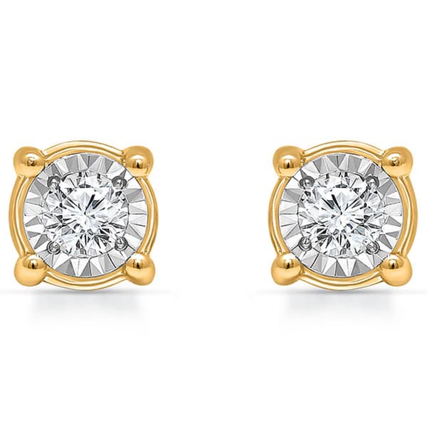Diamond Classics™ Gold Solitaire Diamond Stud Earrings