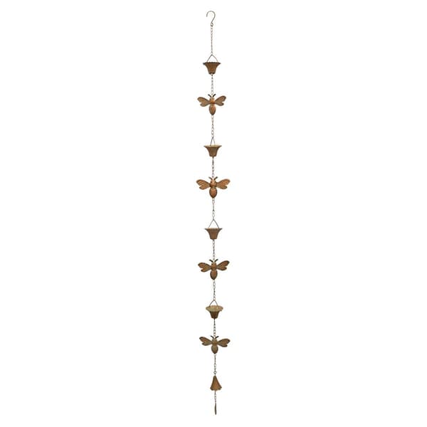 Melrose 66.5in. Copper Bumble Bee Rain Chain - image 