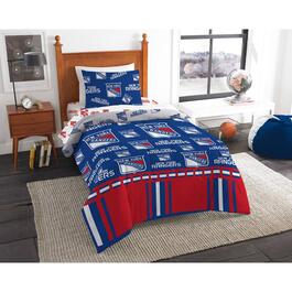NHL NY Rangers Rotary Bed In A Bag Set